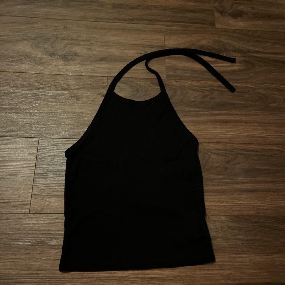 American Eagle Black Halter Top